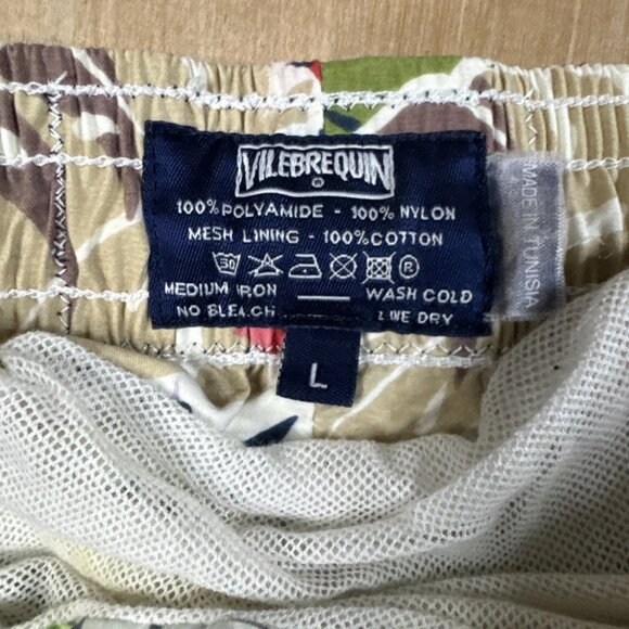 Vilebrequin Mens Floral Print Elephants Lined Swim Shorts Size Large - Picture 3 of 7